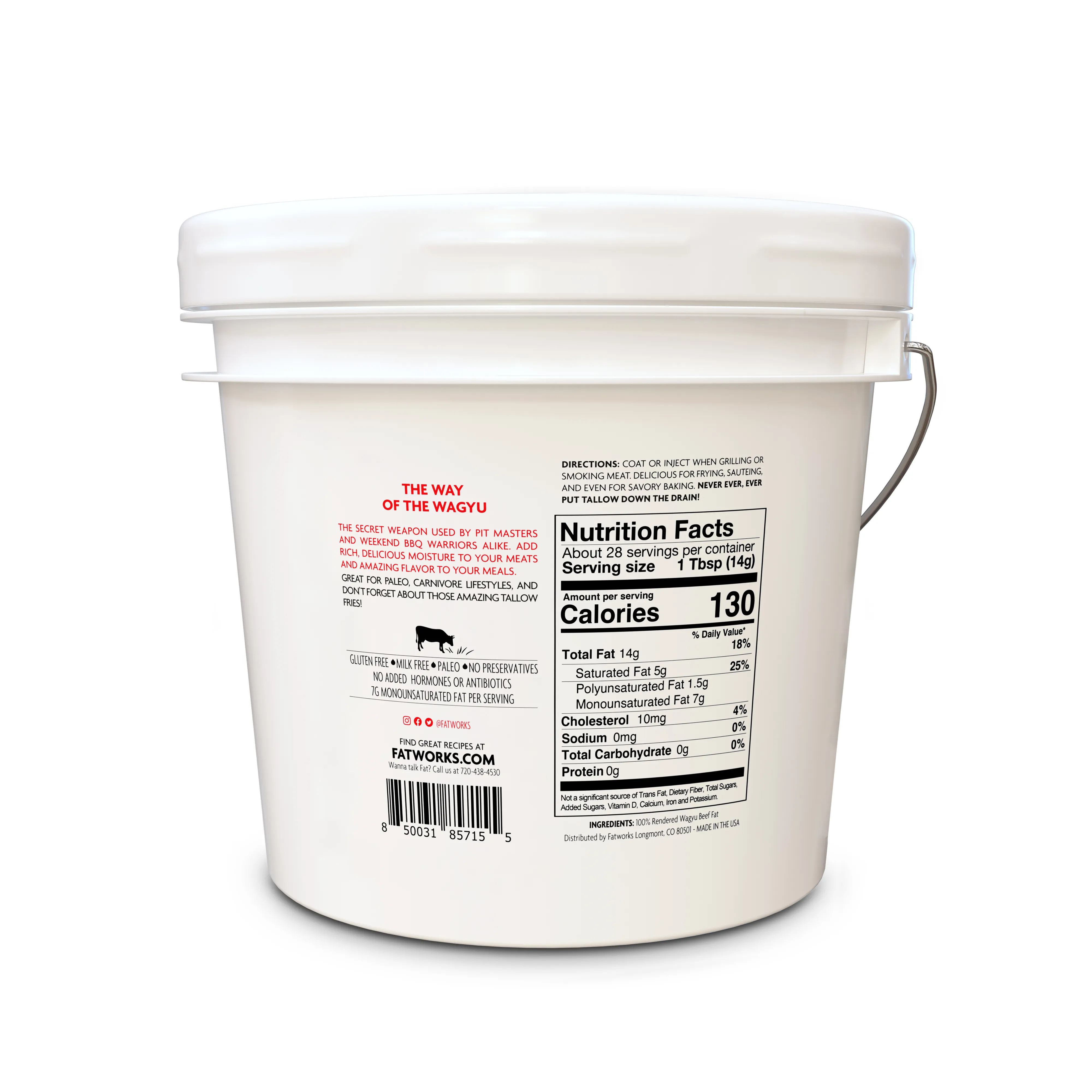 1 Gallon Wagyu Tallow