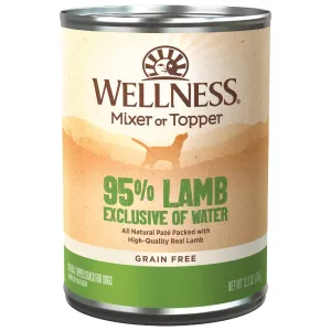 20% OFF: Wellness 95% Lamb Grain-Free Canned Dog Food 374g