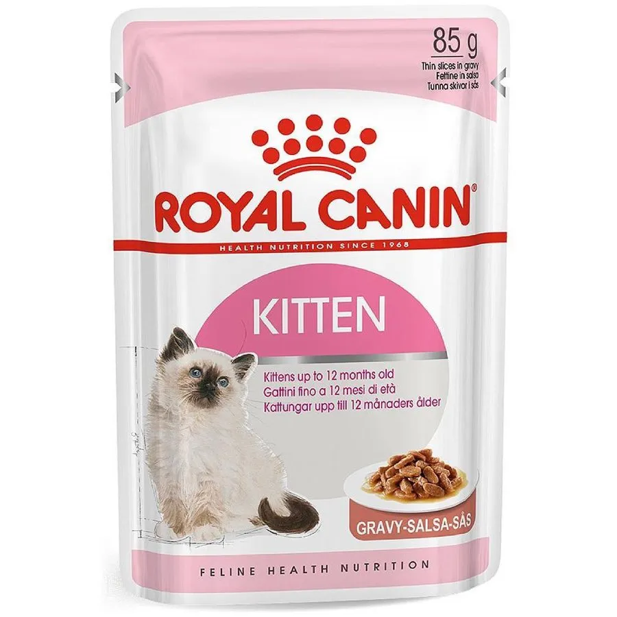 $9 OFF: Royal Canin Kitten GRAVY Pouch Cat Food 85g x12