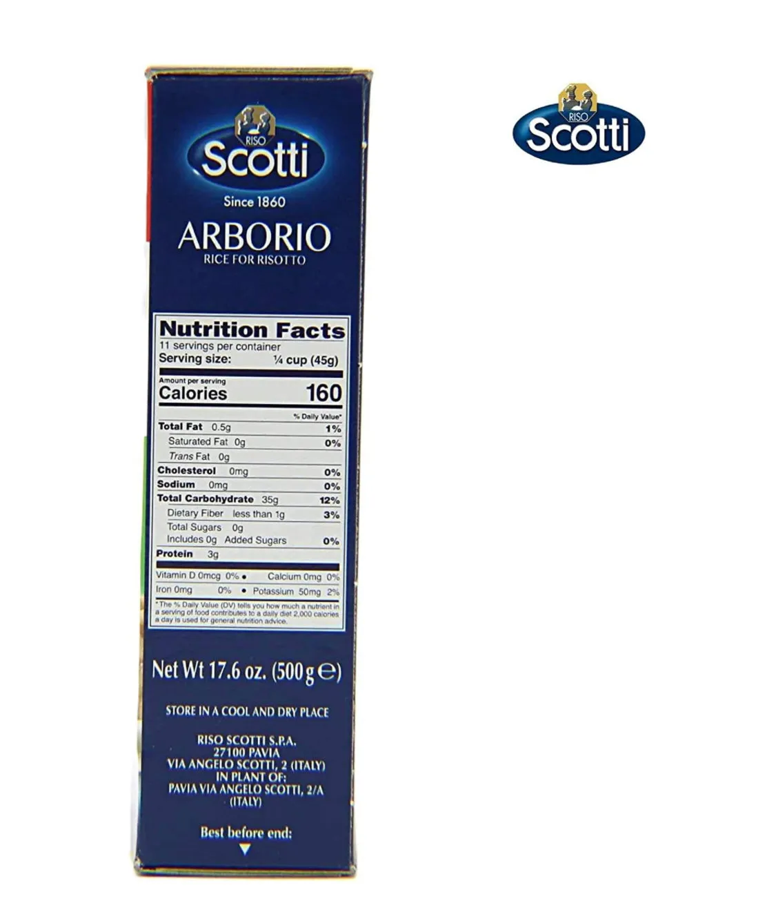 Arborio Risotto Rice, 1.1 lbs (8-Packs)