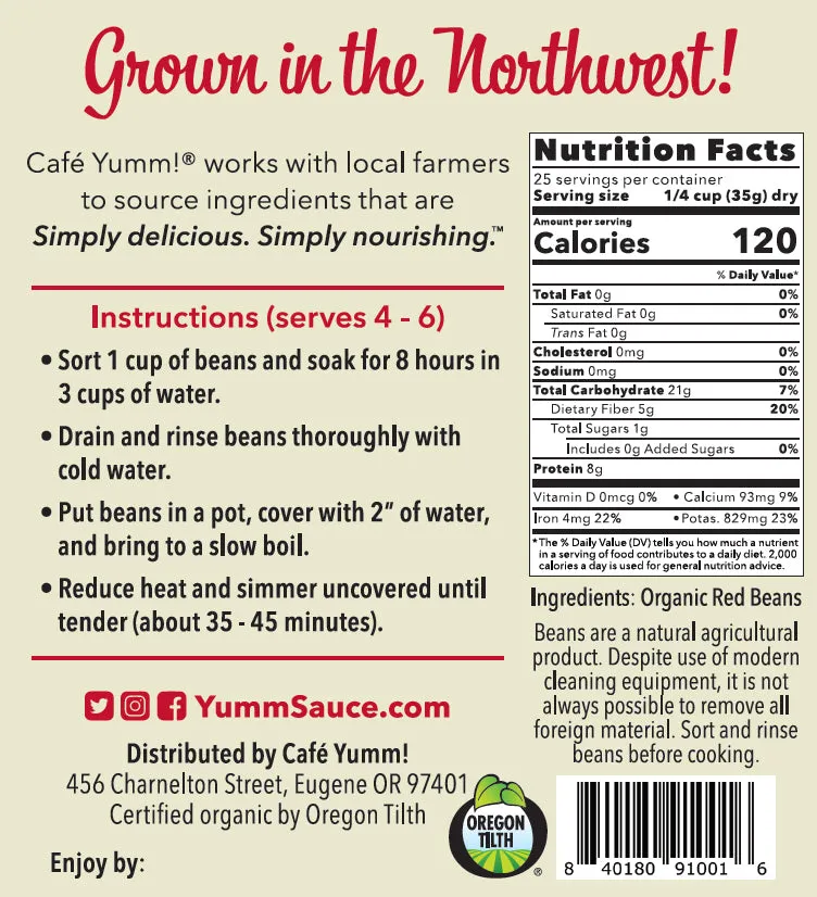 Cafe Yumm!® Organic Small Red Beans