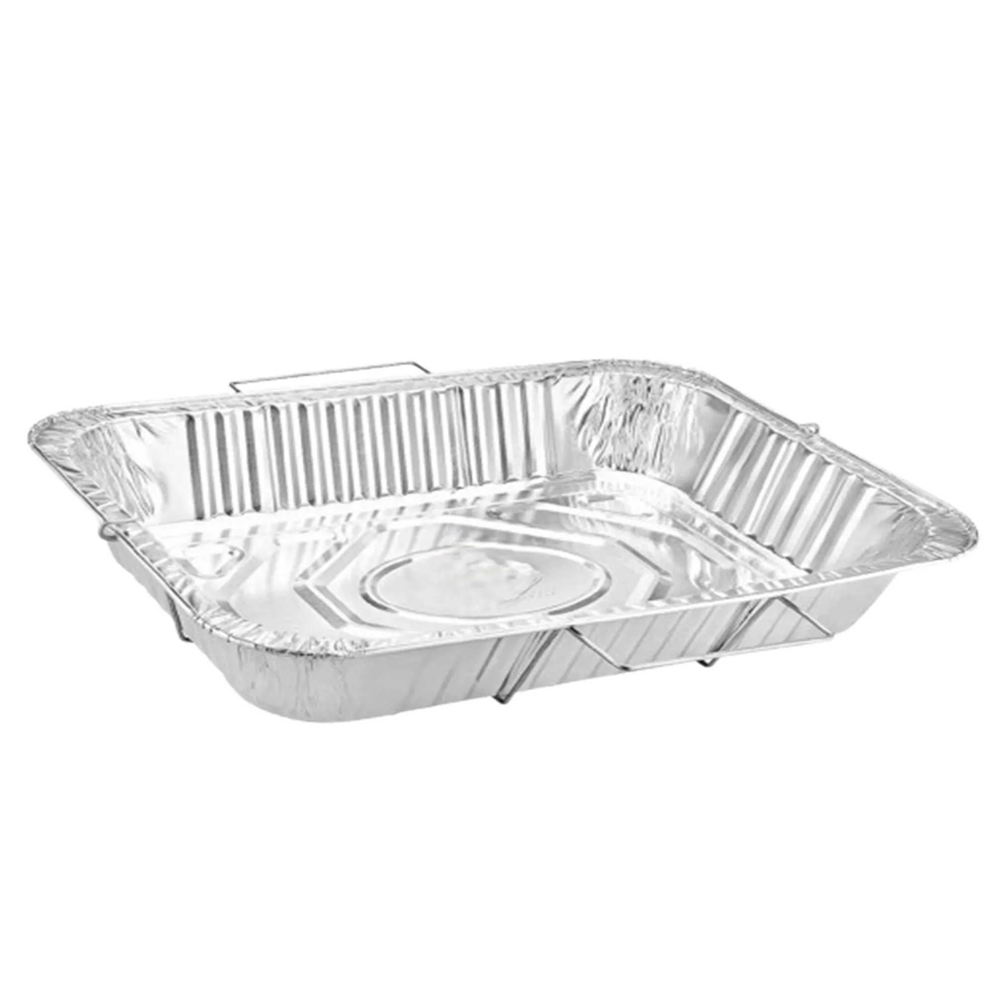 Disposable Aluminum 20.75X12.75X3 inches Full Size Pans with  Handle Rack With Lids