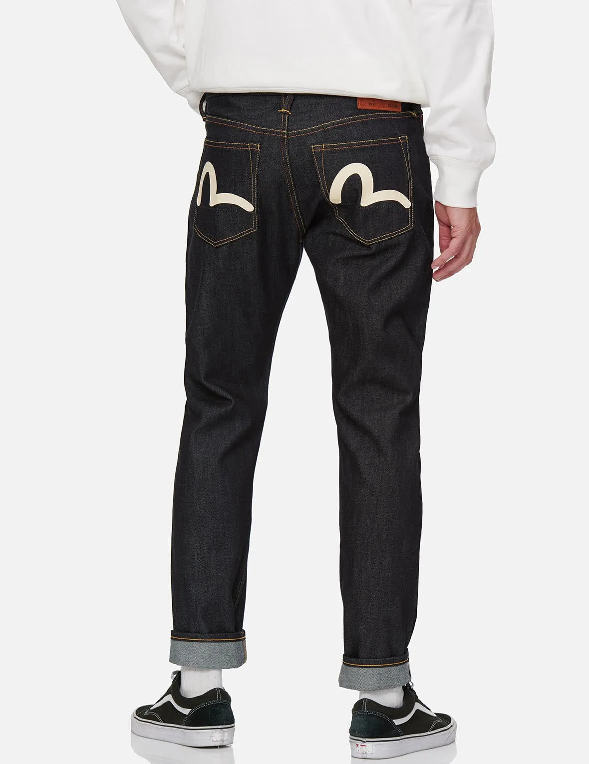 Ecru Seagull Carrot Fit Raw Denim Jeans #2017