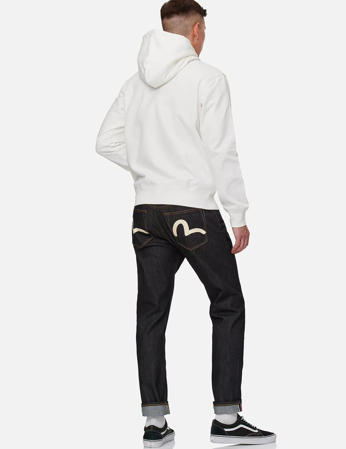 Ecru Seagull Carrot Fit Raw Denim Jeans #2017