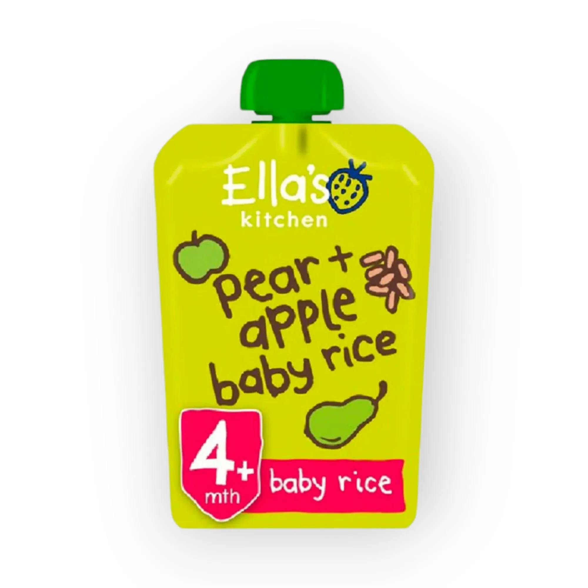 Ella's Kitchen Pear   Apple Baby Rice - 120g