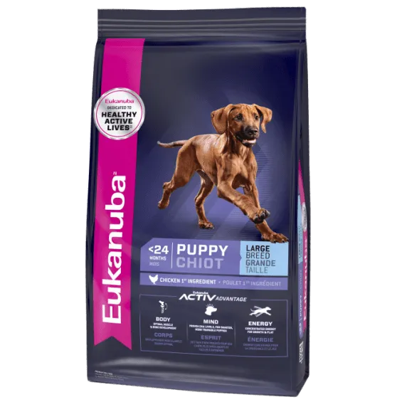 Eukanuba Large Breed Puppy Dry Dog Food, 30lb