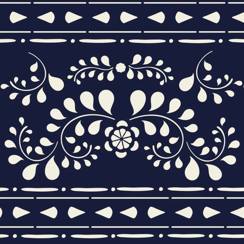Faux Bone Inlay - Annie Sloan Stencil