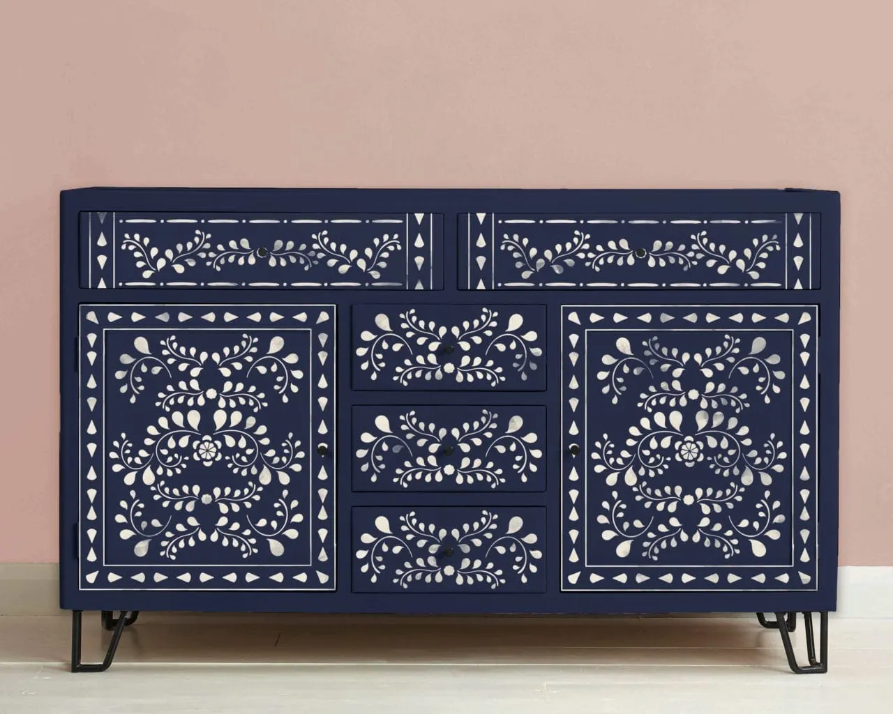 Faux Bone Inlay - Annie Sloan Stencil