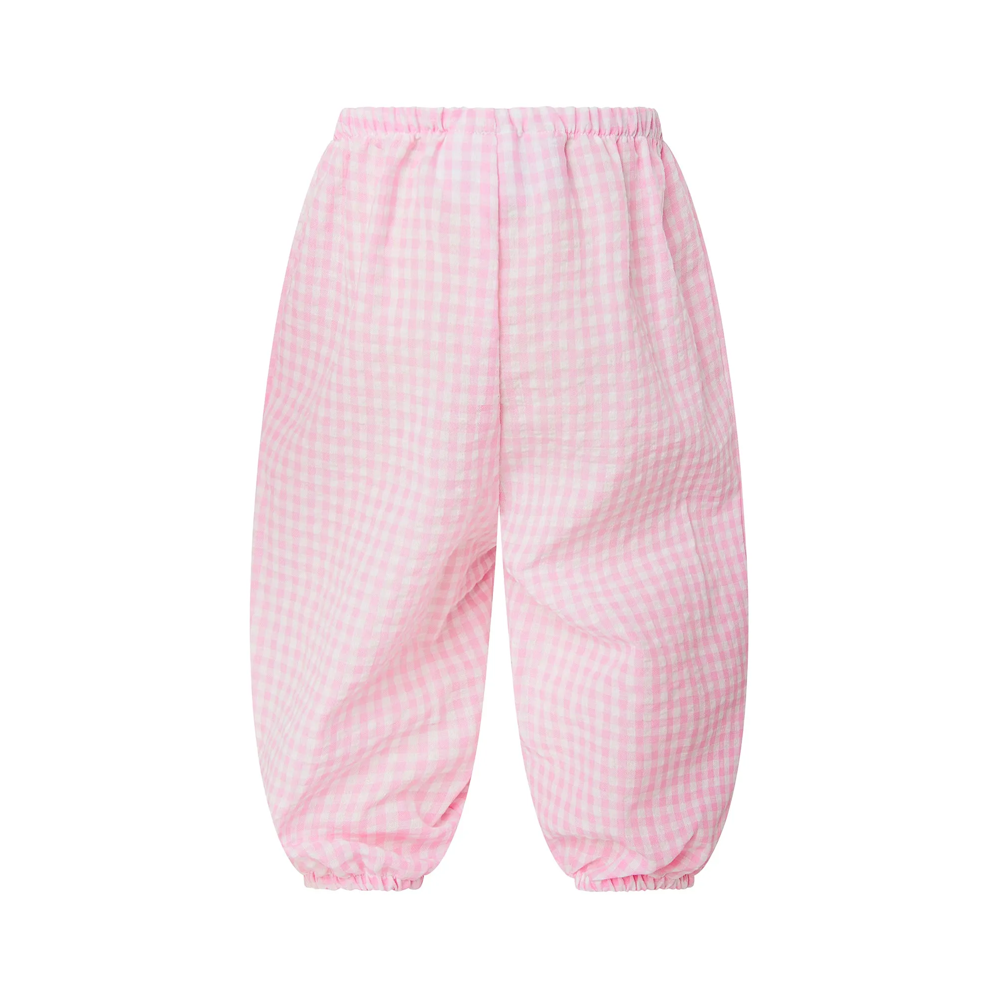 Gingham Pull-on Trousers