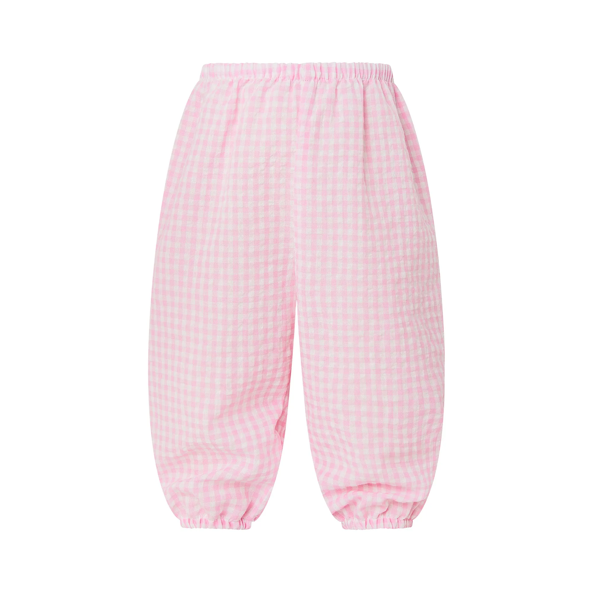 Gingham Pull-on Trousers