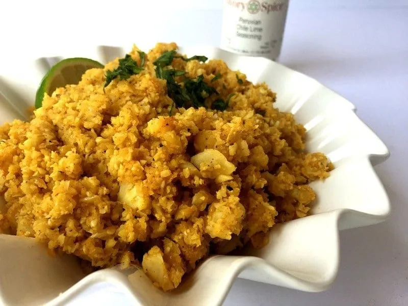 Gluten-Free Chile Lime Cauliflower Rice