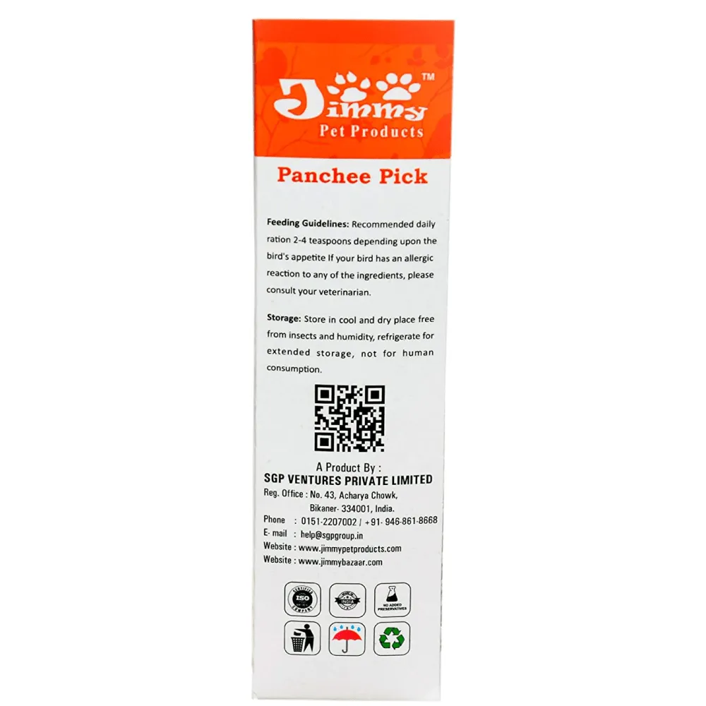 JiMMy Panchee Pick Cockatiel Bird Food (Limited Shelf Life)