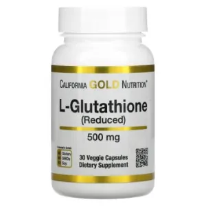 L-Glutathione (Reconstituted) California Gold Nutrition, 500 mg, 30 Vegetarian Capsules