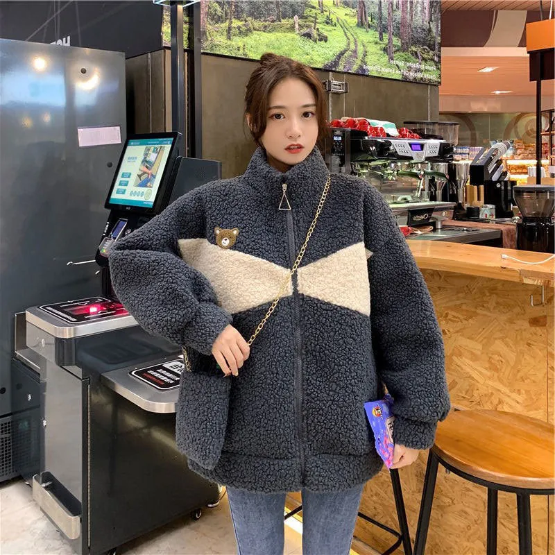 Lamb Wool Plus Velvet Jacket