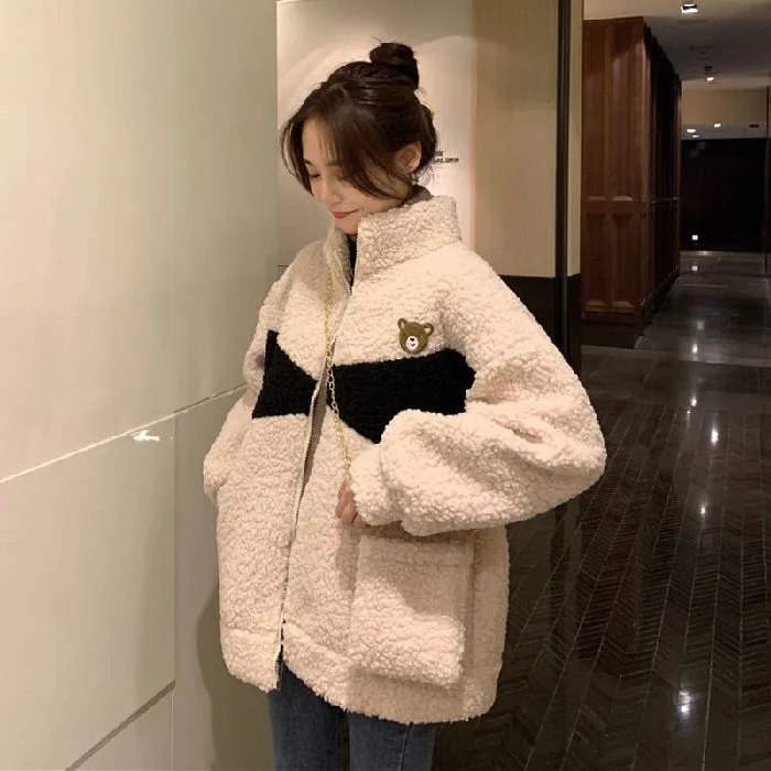 Lamb Wool Plus Velvet Jacket