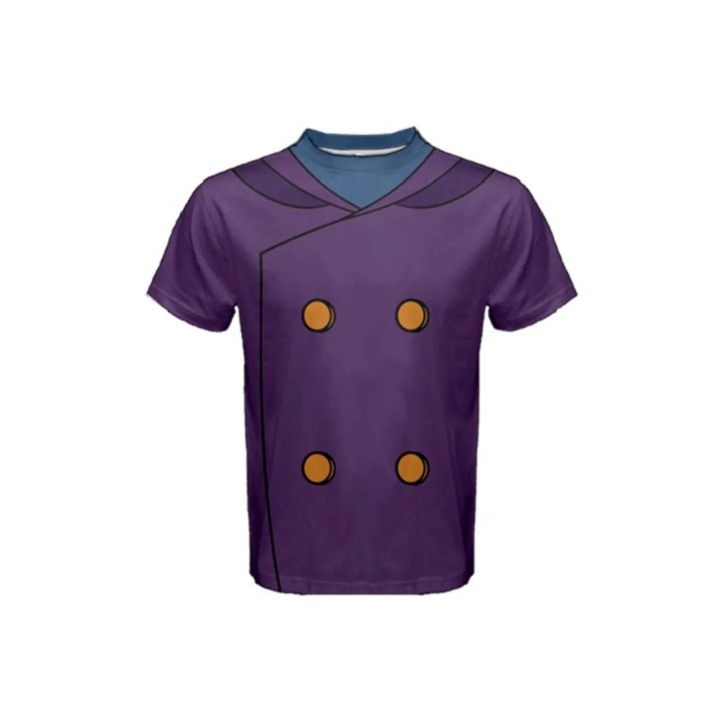 Men's Darkwing Duck Inspired Short Sleeve Shirt