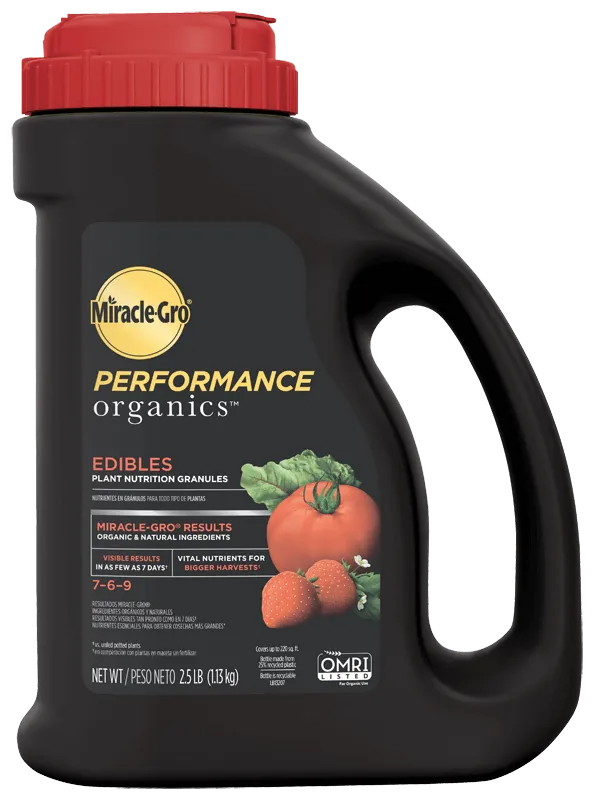 Miracle-Gro® Performance Organic® Edibles Plant Nutrition Granules