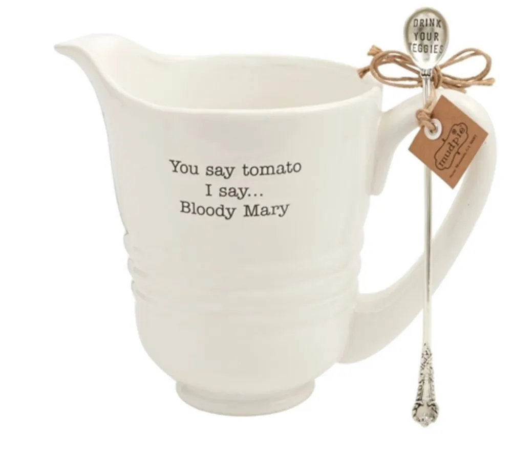 Mud Pie Bloody Mary Pitcher Set