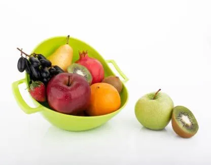 Multipurpose Fruit Vegetable Strainer Colander Bowl with Handle