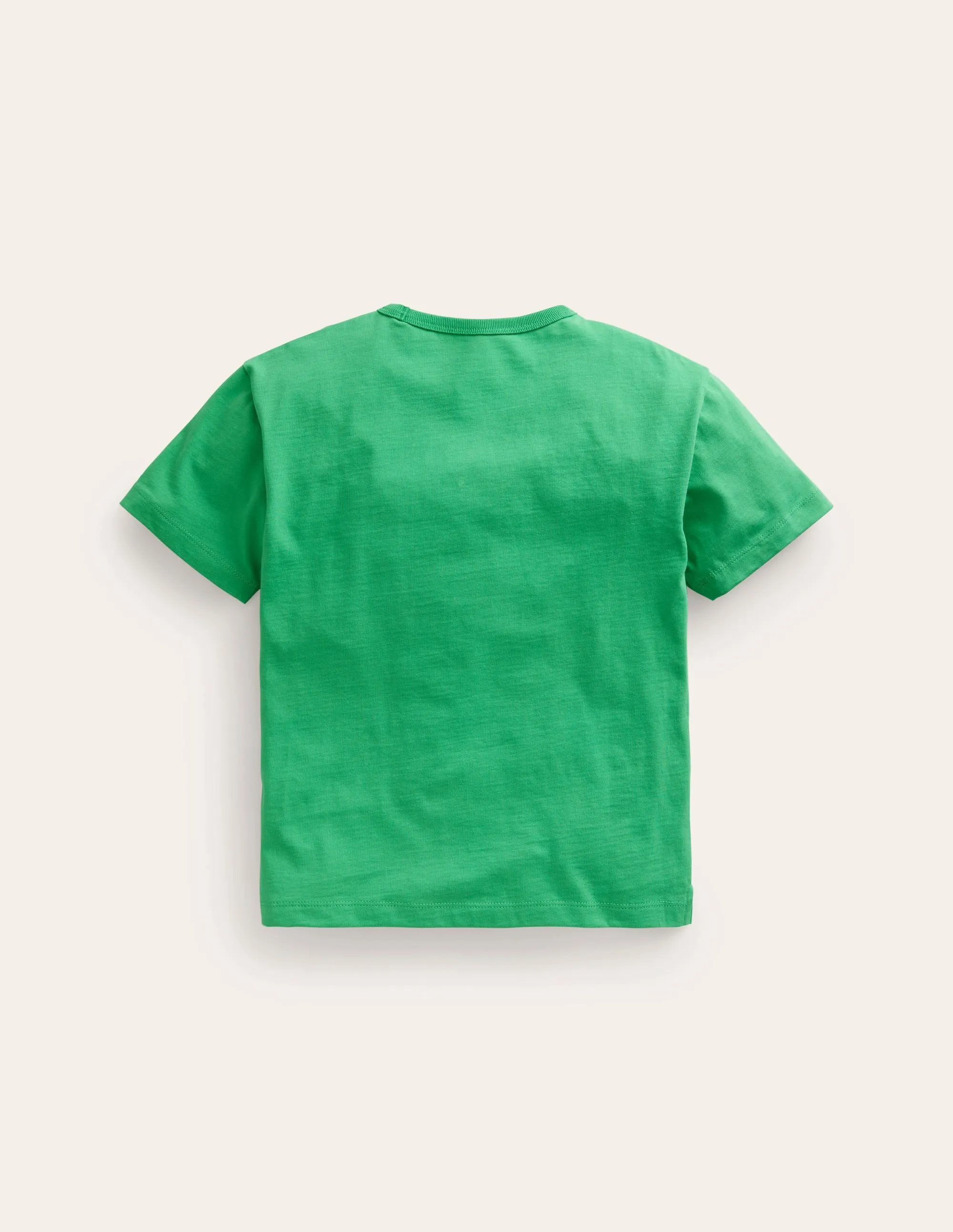 Relaxed Printed T-Shirt-Pea Green Veggies