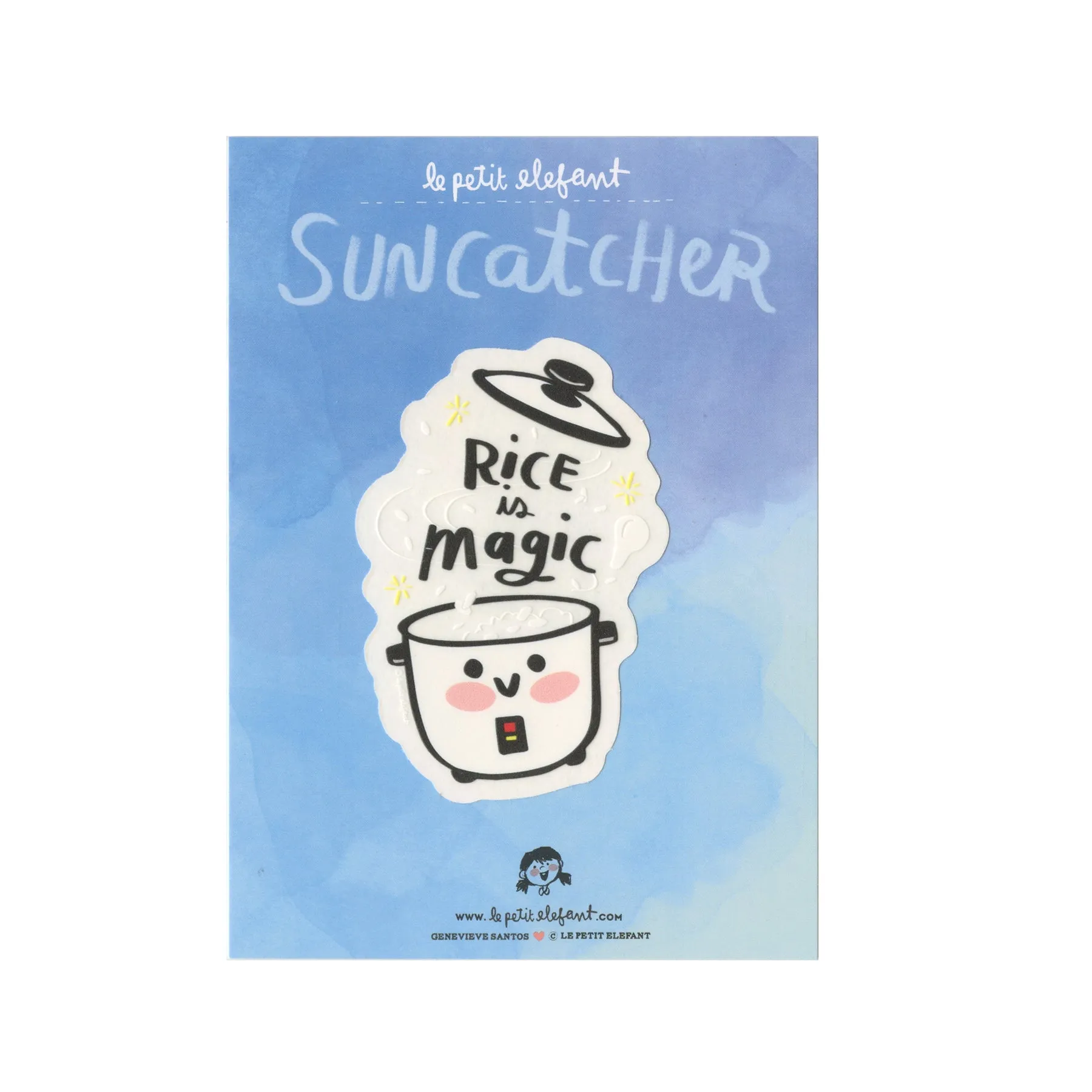 Rice is Magic Suncatcher Rainbow Decal Sticker