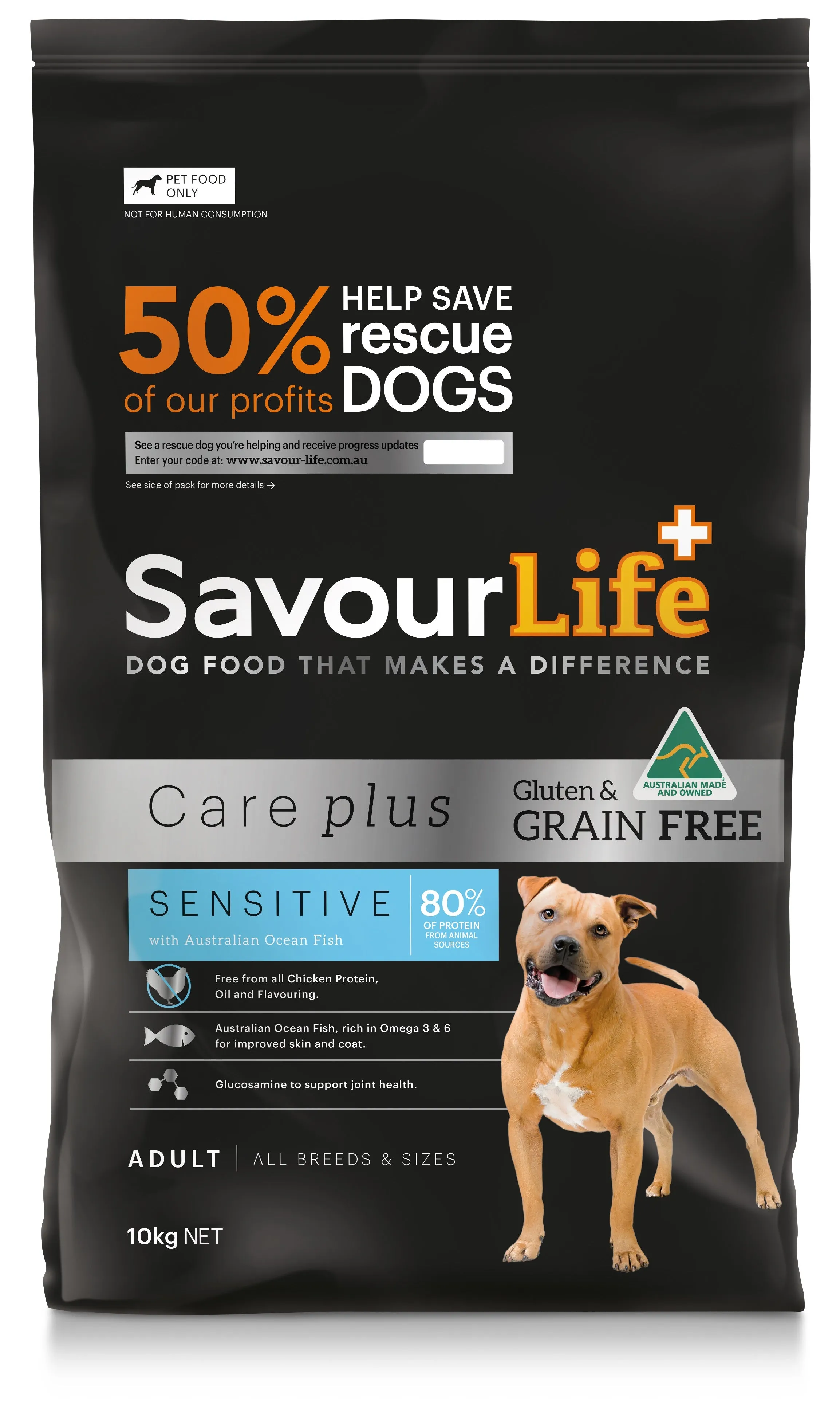 SavourLife Grain Free Care Plus Adult Dog Sensitive Ocean Fish Dry Food