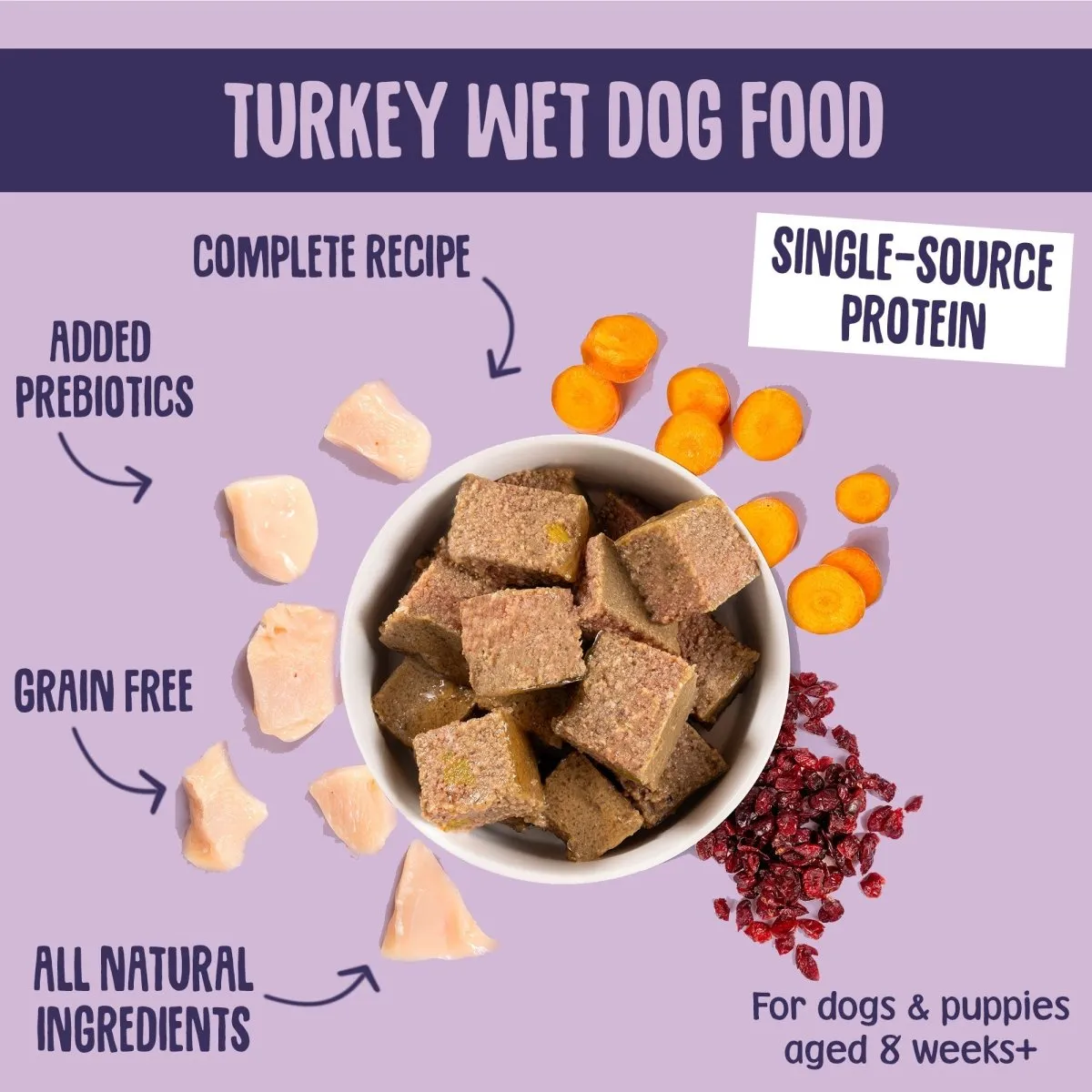 Sensitive Turkey Wet Dog Food (150g)