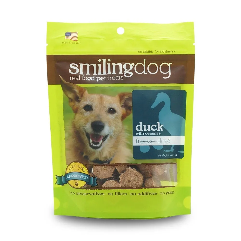 Smiling Dog Duck & Cherry Coconut Grain-Free Soft & Chewy Dog Treats - 227g