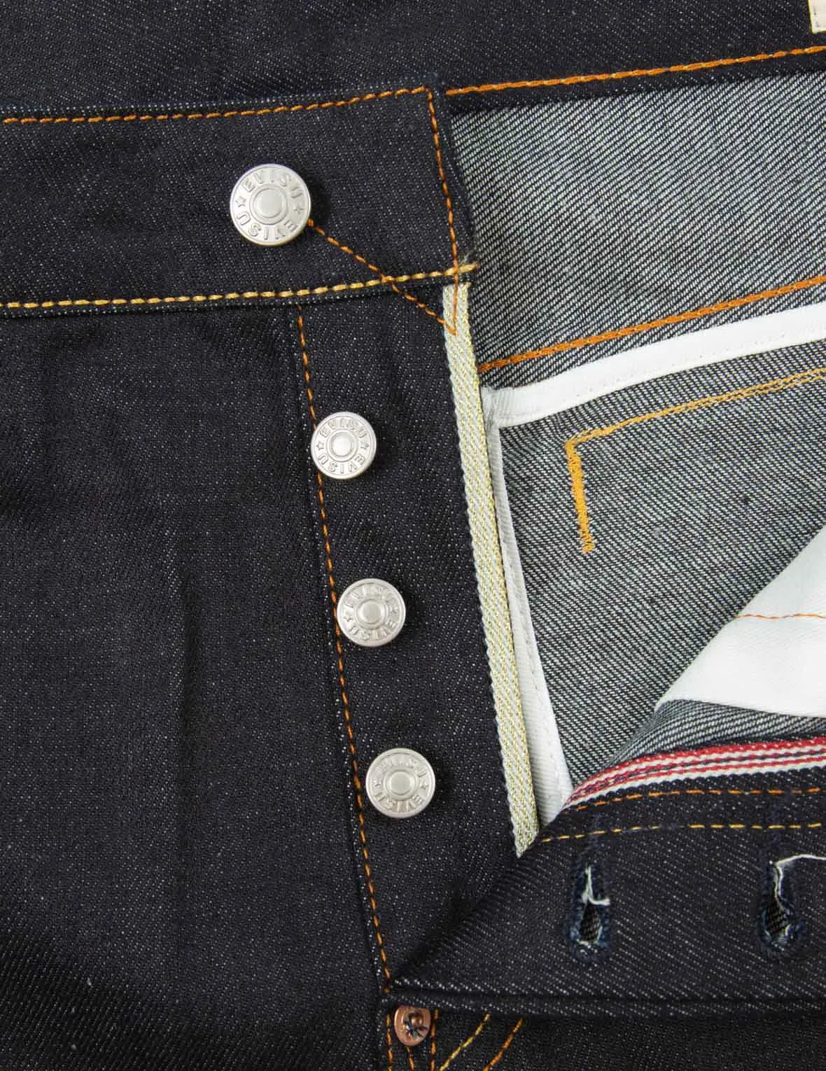 “The God of Fortune Riding Waves” Daicock Embroidery Carrot-Fit Jeans #2017