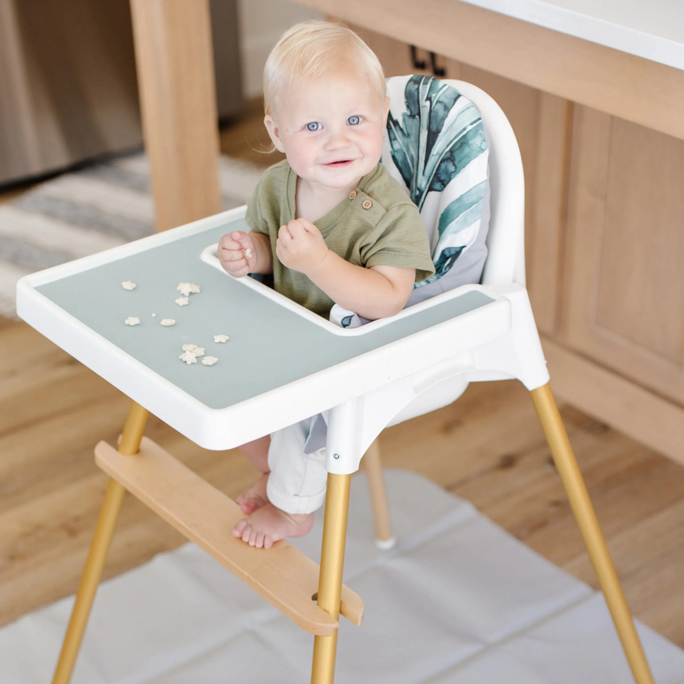 Vintage Blue IKEA Highchair Placemat