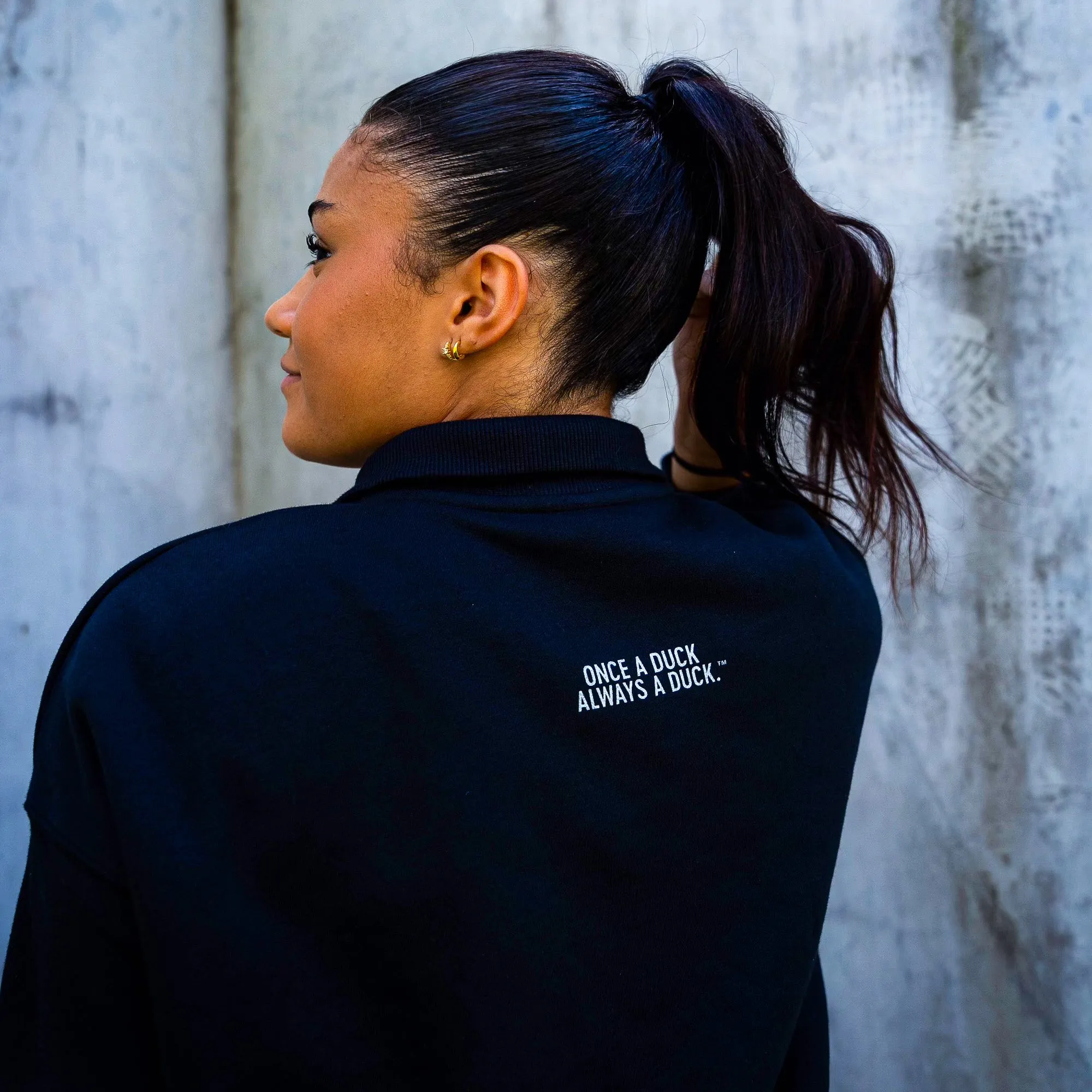 What The Duck - Women's 1/2 Zip Phoenix Fleece